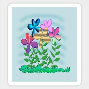 Bossy Flowers Sticker